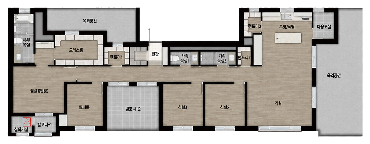 125㎡ PA 평면도