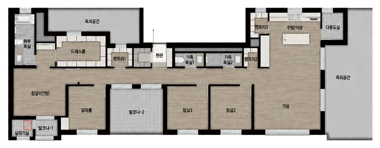 125㎡ PA 평면도