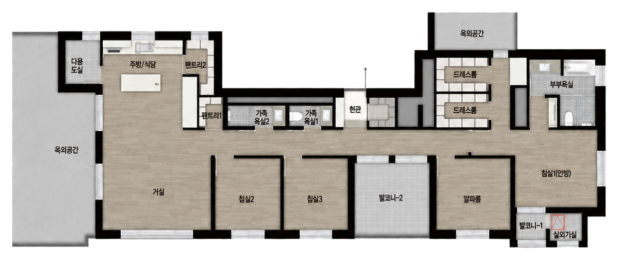 125㎡ PB 평면도