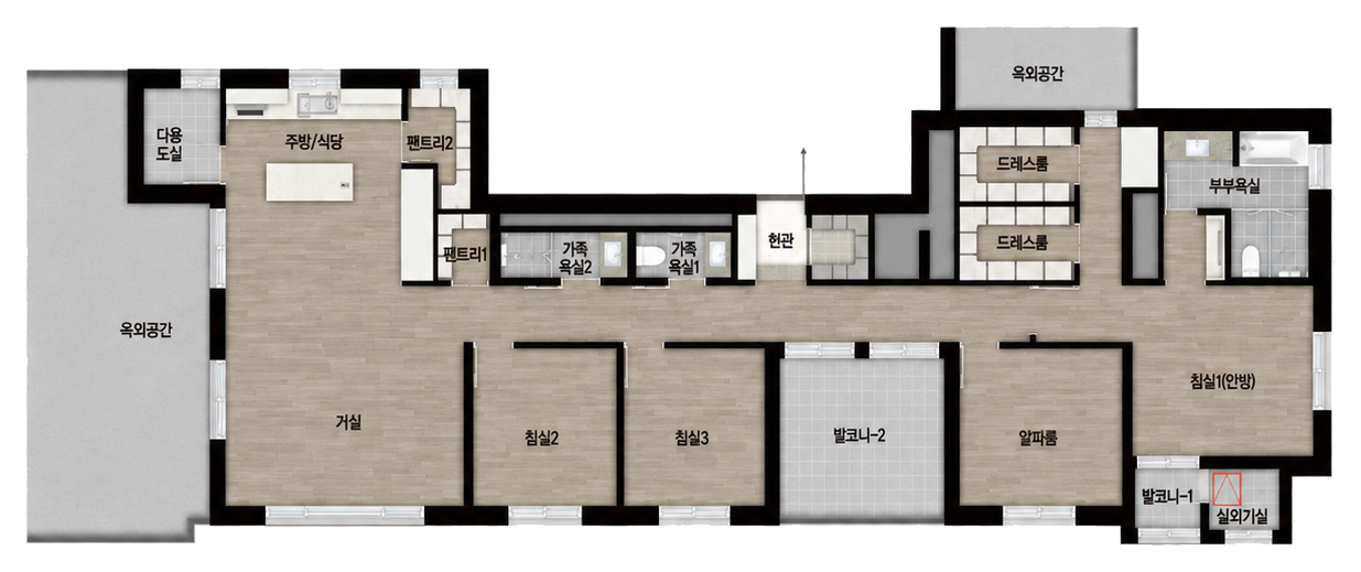 125㎡ PB 평면도
