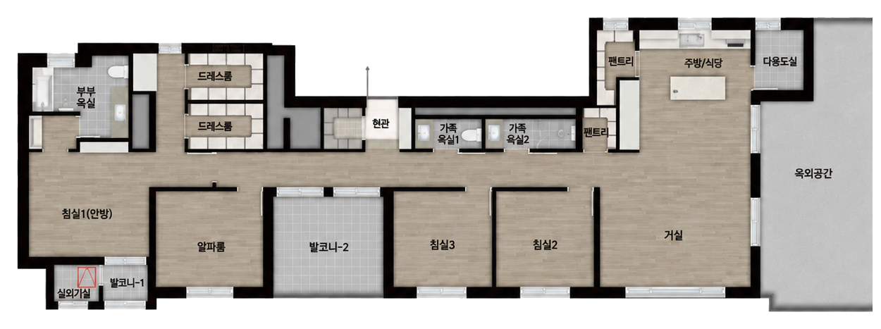 125㎡ PC 평면도