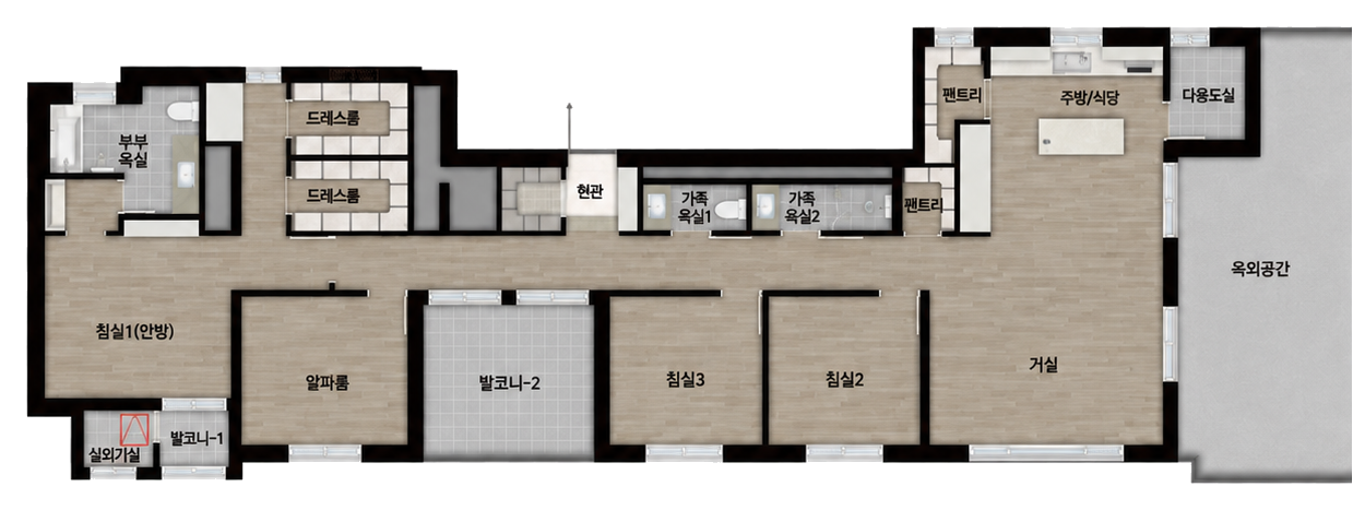125㎡ PC 평면도