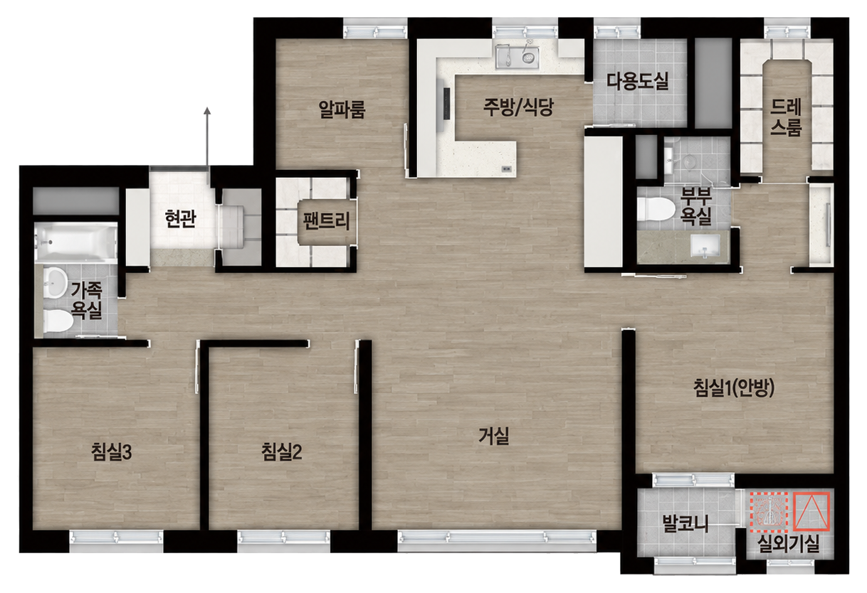 84㎡ A 평면도