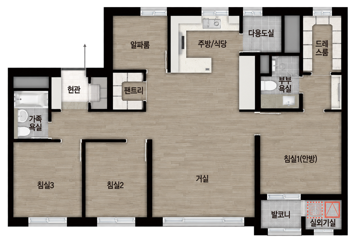 84㎡ A 평면도