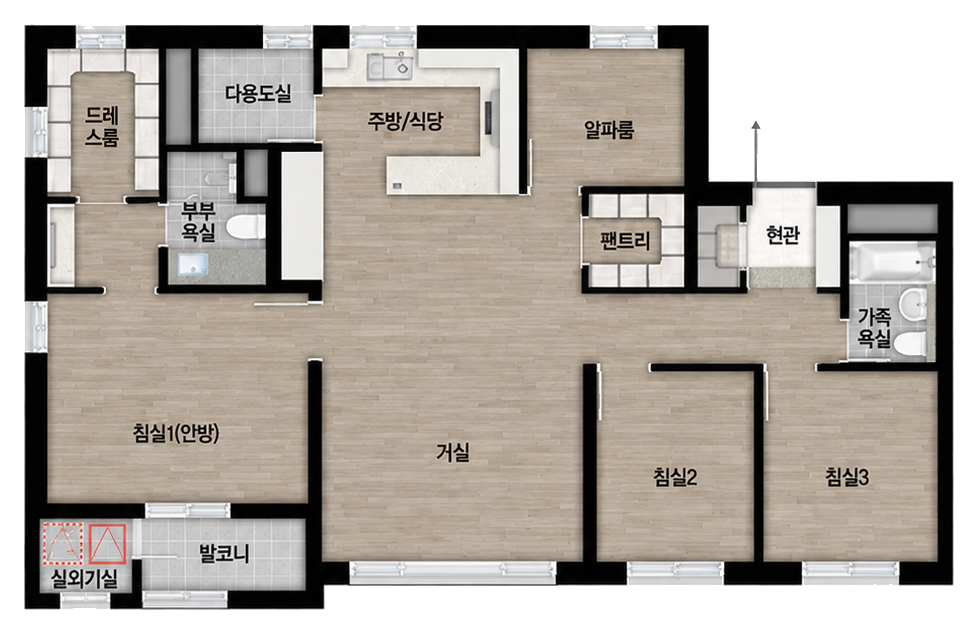 84㎡ C 평면도