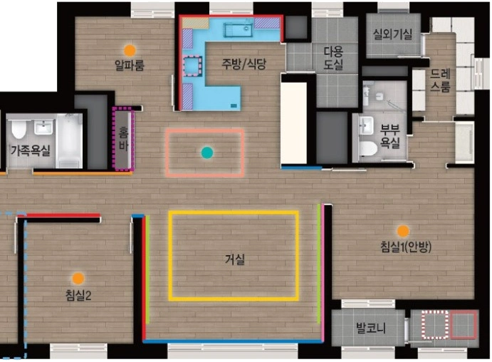 84A 평면도 확장 기본형 1