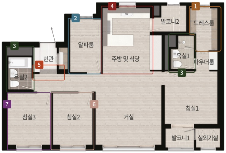 84㎡ A 평면도