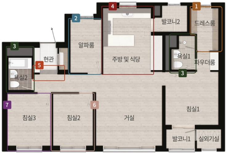 84㎡ A 평면도