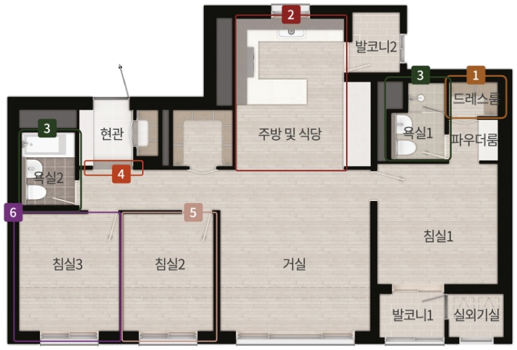 84㎡ C 평면도