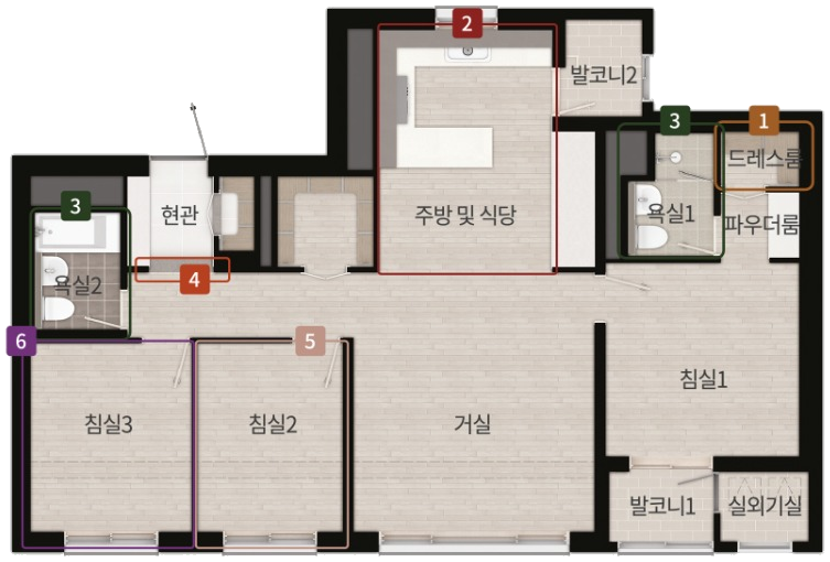 84㎡ C 평면도