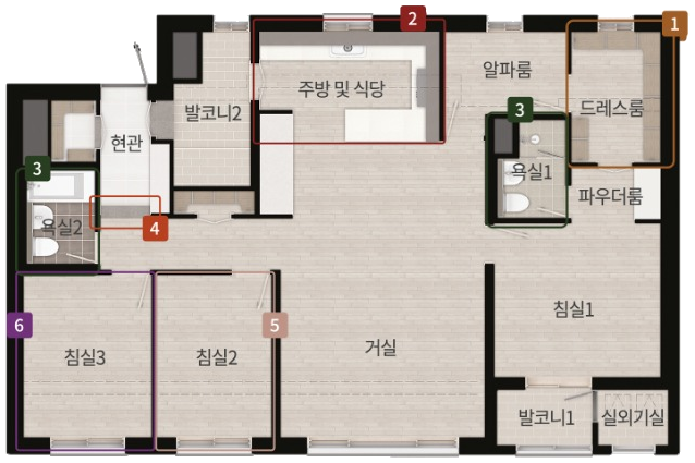 98㎡ A 평면도