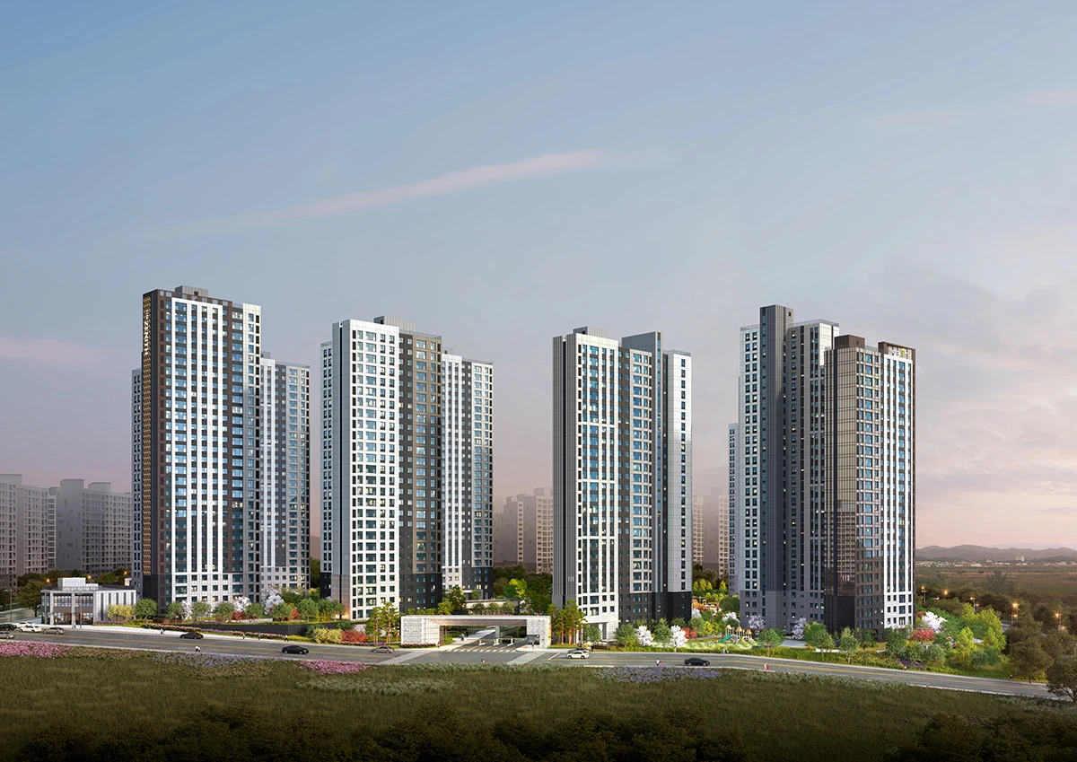 두산 위브 더 제니스 센트럴 천안 주간 조감도