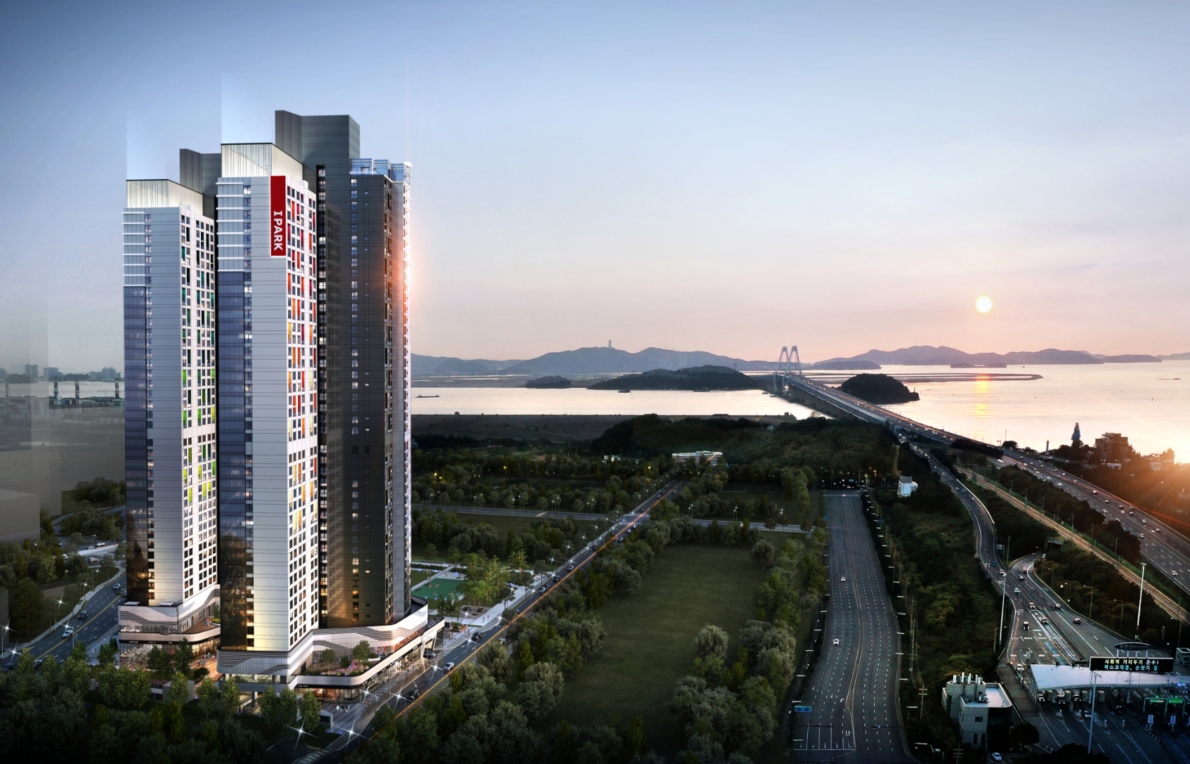 청라 아이파크 외관 조감도