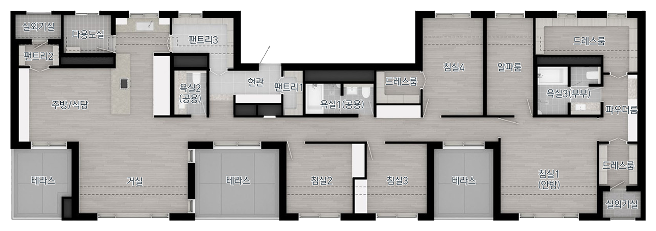 171㎡ P 평면도